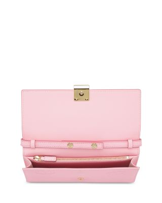 Aren Embossed Monogram Chain Wallet