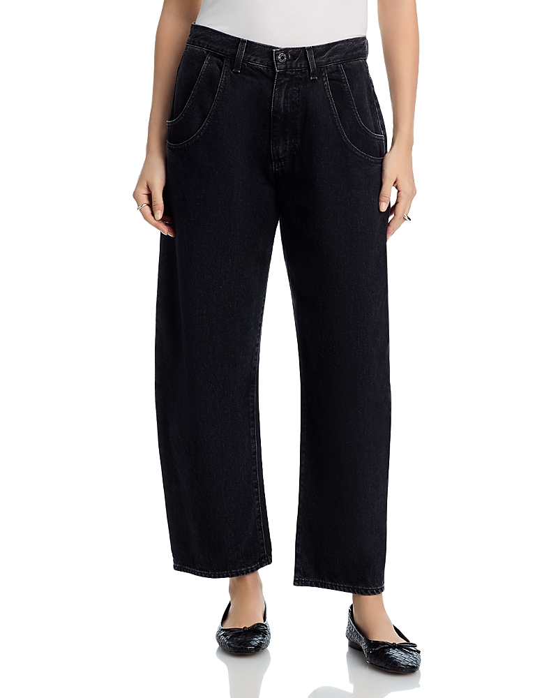 Askk Ny Lenox High Rise Barrel Jeans in Double Stone