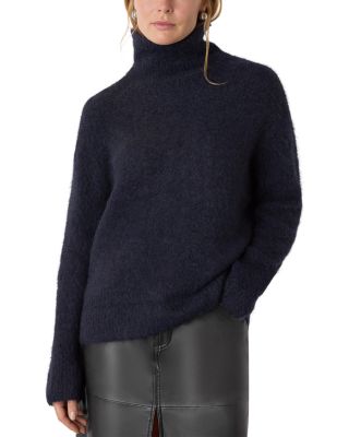 Alpaca Blend Funnel Knit Sweater