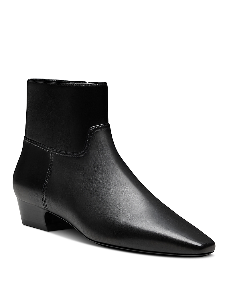 Stuart Weitzman Women's Stassi Zip Booties In Black