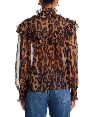 Fiorella Leopard Blouse