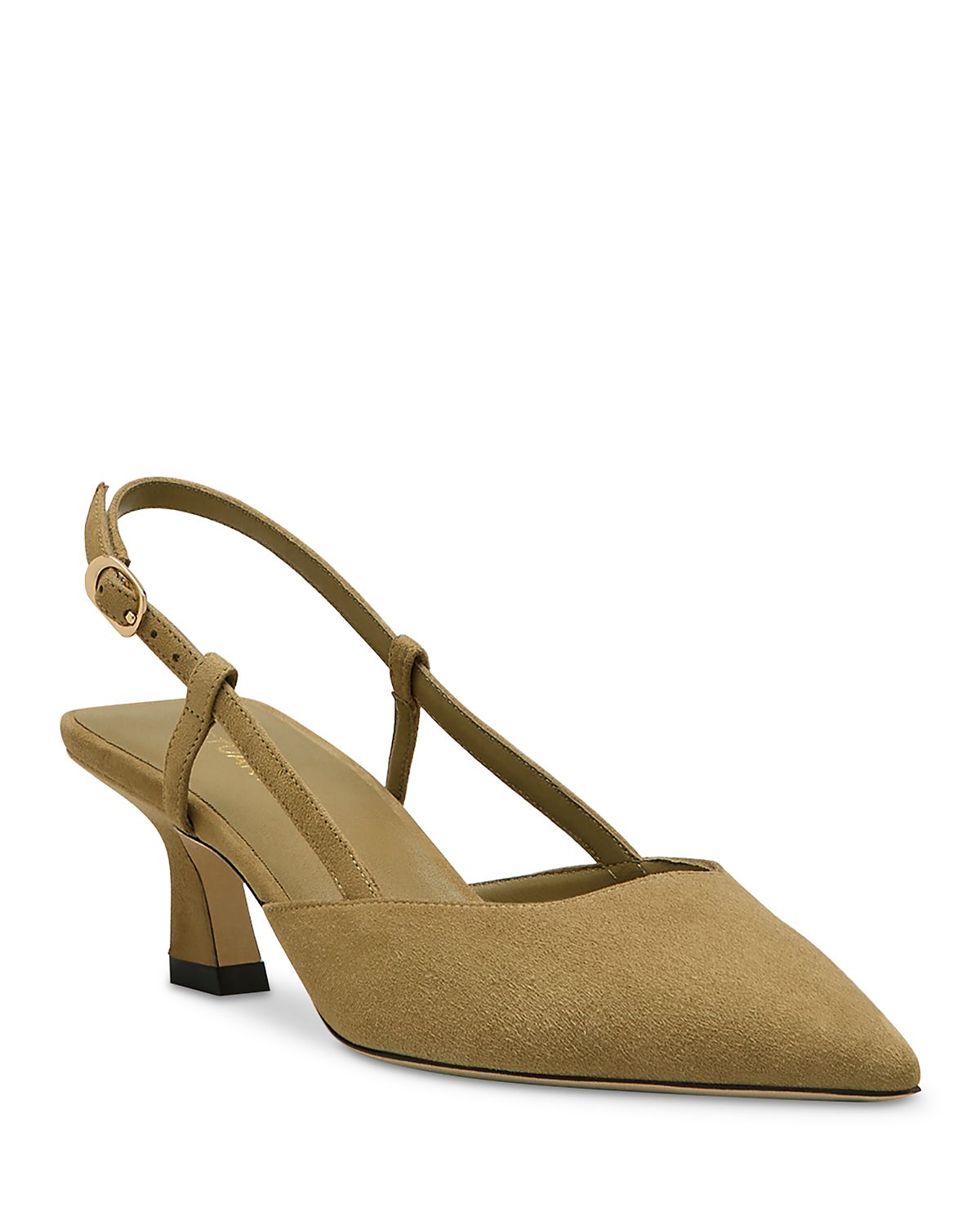 Stuart Weitzman Women's Vinnie 50 Slingback Suede Pumps