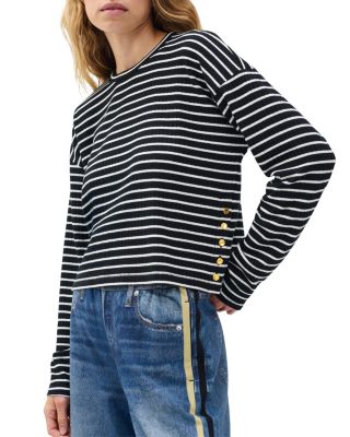 The Knit Stripe Crewneck Pullover