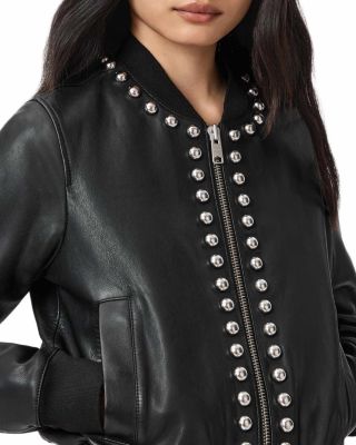 Orten Wilder Leather Bomber Jacket