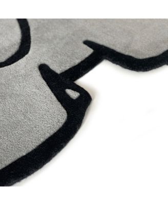  Rug Olifant Elephant  Print 3.3 x 2.7 ft