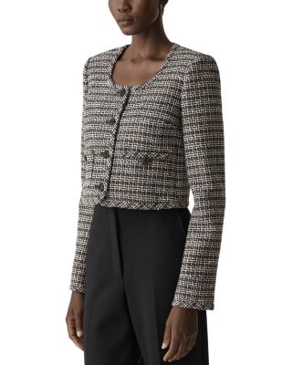 Textured Stripe U Neck Cardigan