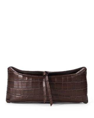 Eve Croco Embossed Leather Clutch