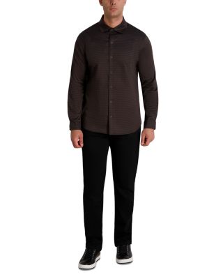 Long Sleeve Printed Button Front Shirt