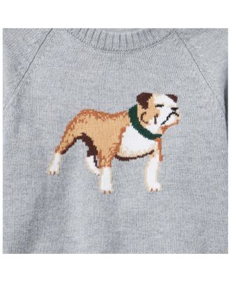  Unisex Bulldog Striped Sweater