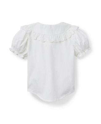 Girls' Lace Trim Collar Top - Baby, Little Kid, Big Kid