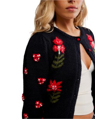 Nonna Crewneck Cardigan Sweater