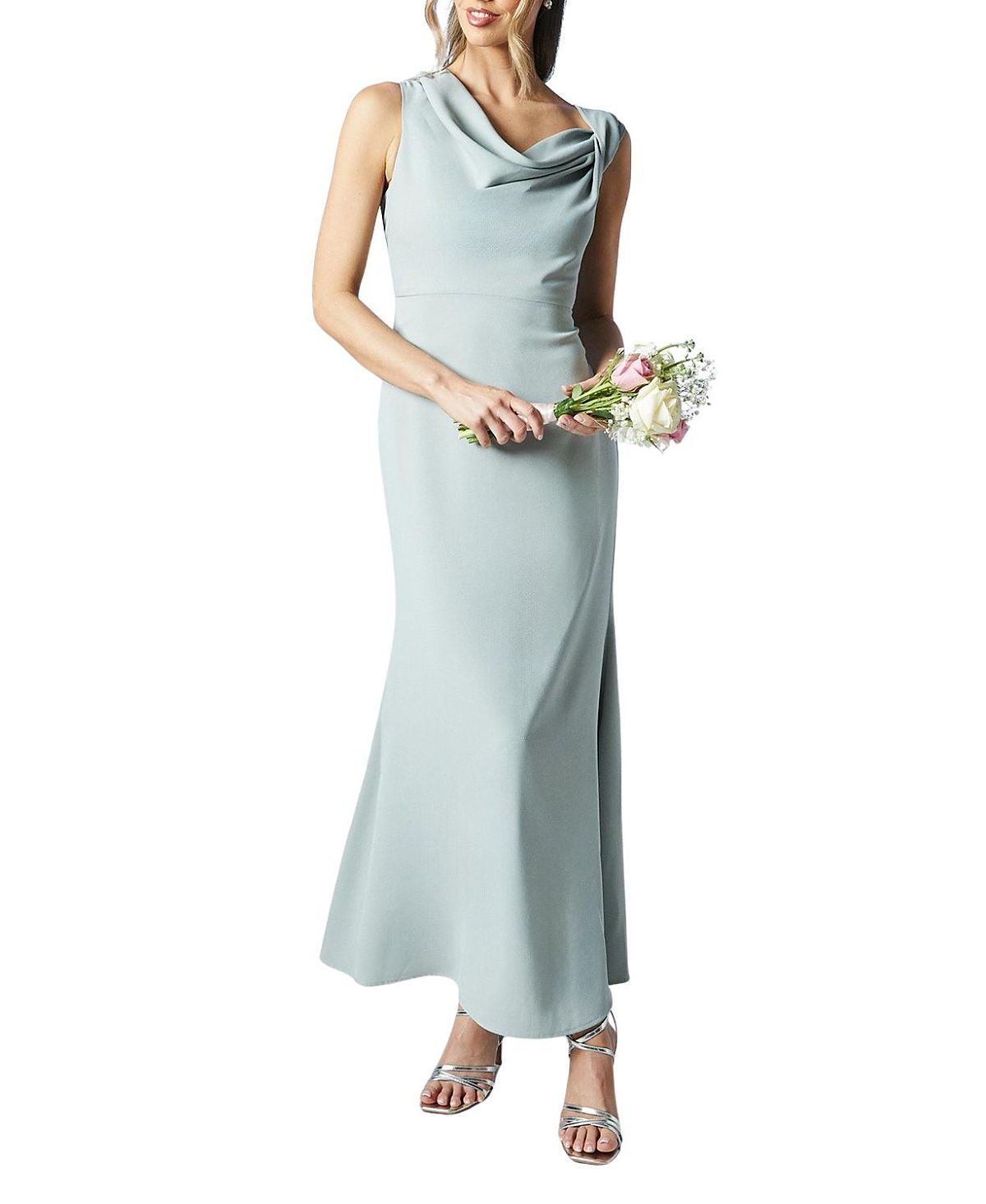 Coast Petite Twist Cowl Neck Bridesmaid Dress