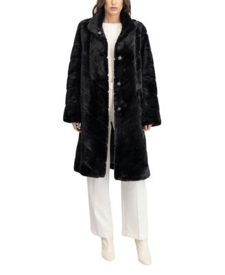 Faux Fur Mink Coat