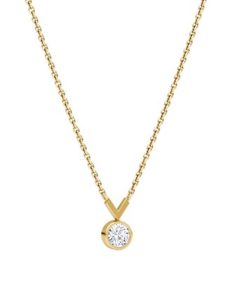  Arrow Necklace in 14K Gold, 0.25ctw Round Brilliant Lab Grown Diamond