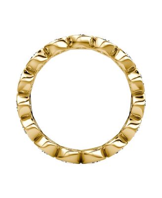  Bezel Eternity Band Ring  in 18K Gold, 2.4ctw Round Brilliant Lab Created Diamonds