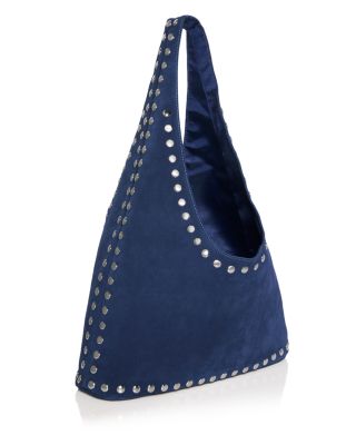 Studded Suede Hobo Bag - Exclusive