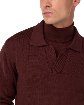 Knitted Merino Wool Polo Shirt