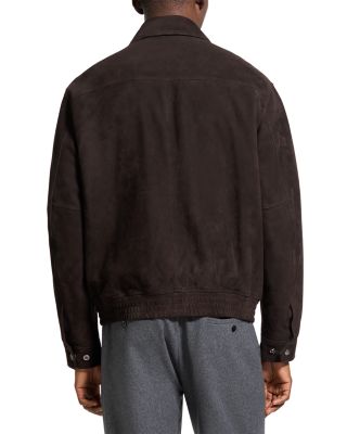 Aviator Relaxed Fit Suede Jacket