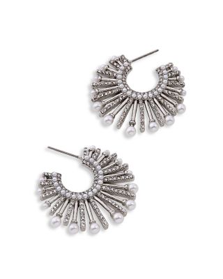 Jordan Sunburst Hoop Earrings