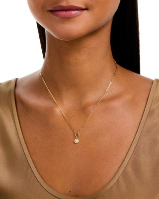 14K Yellow Gold Lab Grown Diamond Star Necklace, 0.05 tcw