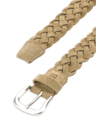 Suede Leather Braided Belt