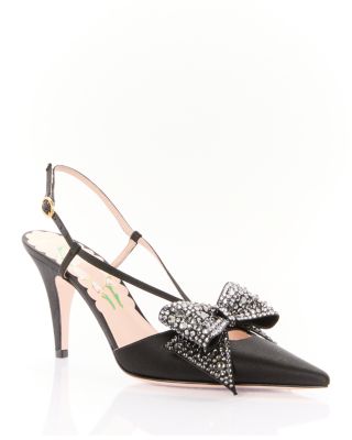 Women's Bow Slingback Pumps