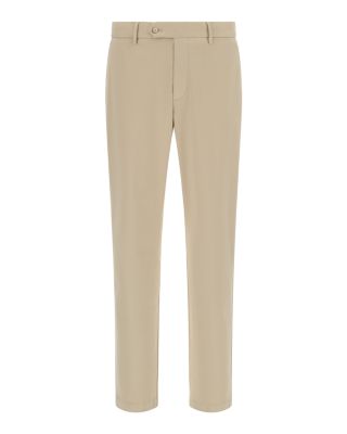 Garment-Dyed Stretch Cotton Trousers