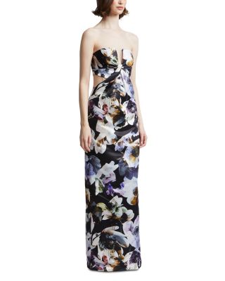 Roslyn Floral Twist Front Gown