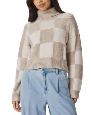 Thea Cropped Turtleneck Sweater