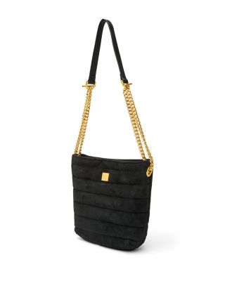 Dream Stash Small Quilted Suede Shoulder Bag
