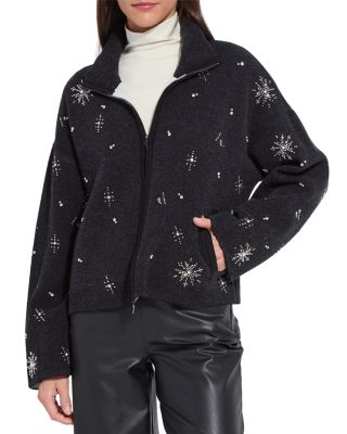Scottie Embellished Sweater Jacket