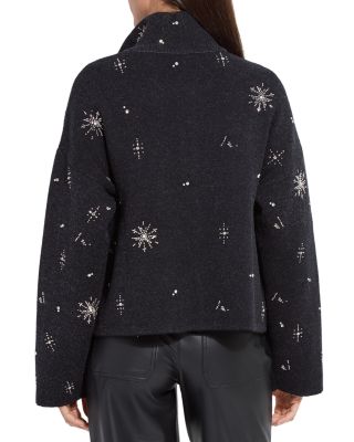 Scottie Embellished Sweater Jacket