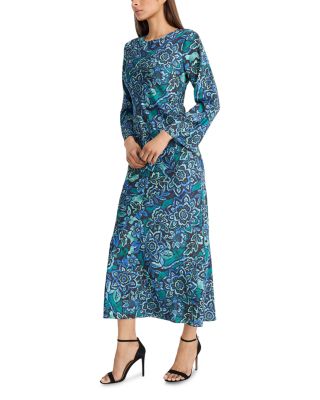 Printed Long Sleeve Dress