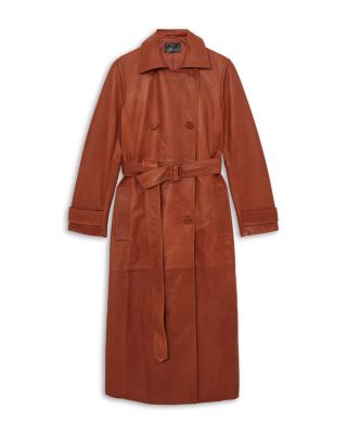 Leather Trench Coat 