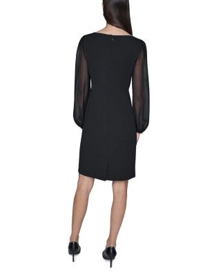 Scuba Crepe Sheath Dress