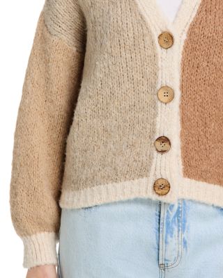 Colorblocked Cardigan Sweater 