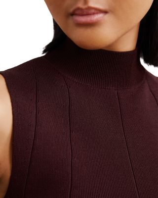 Milan Mock Neck Sleeveless Sweater