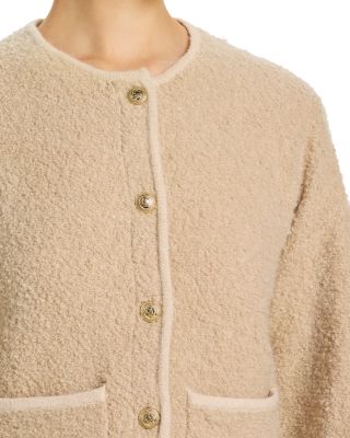 Effie Boucle Knit Cardigan Sweater 