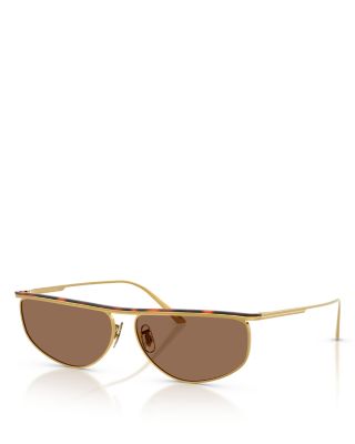 Irregular Oval Sunglasses, 59mm