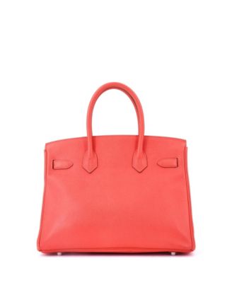 Birkin 30 Handbag Pink Epsom with Palladium Hardware