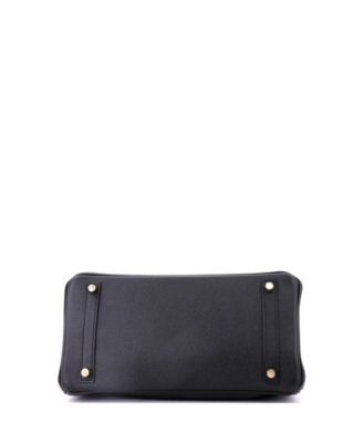 Birkin 30 Handbag Black Epsom with Gold Hardware