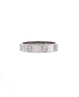  Love Wedding Band Ring 18K White Gold