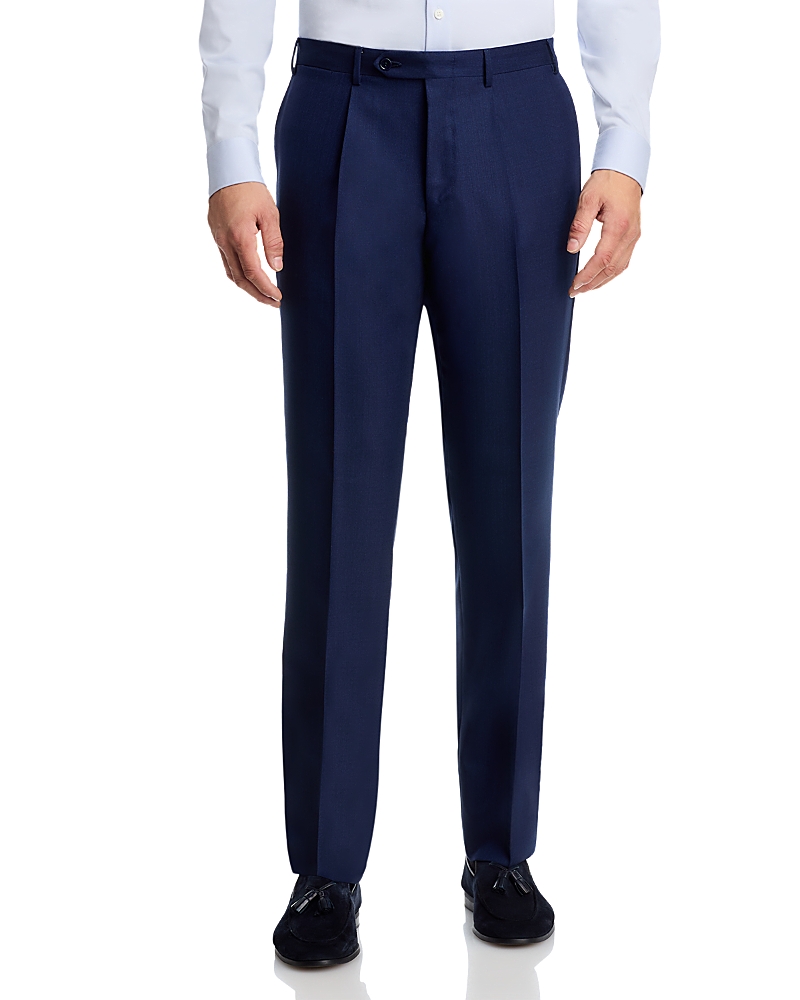 Canali Monza Pleat Melange Regular Fit Pants