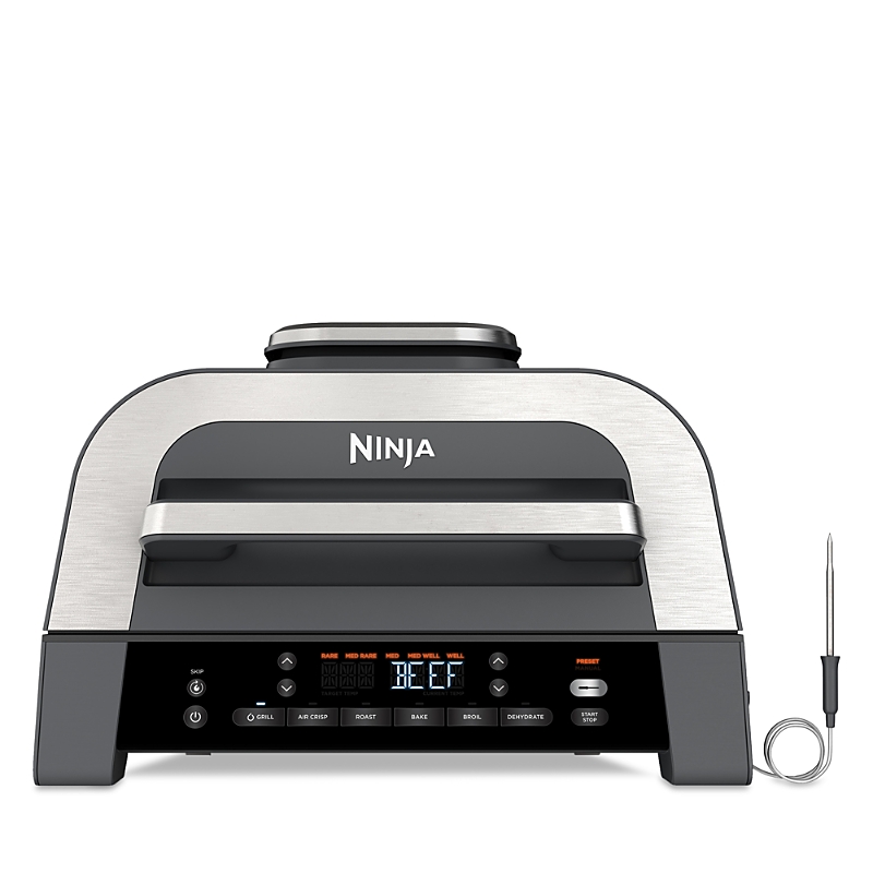 Ninja Foodi Smart Xl 6-in-1 Indoor Grill & Air Fryer With Built In Thermometer In Silver