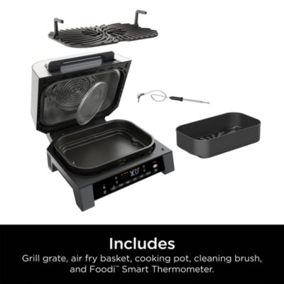 Foodi Smart XL 6-in-1 Indoor Grill &amp; Air Fryer with Built in Thermometer