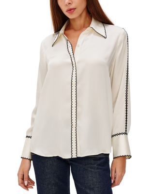 Aloise Long Sleeve Silk Top