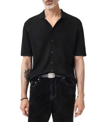 Arlon Jacquard Camp Collar Sweater