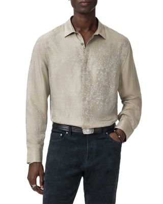 Vito Printed Long Sleeve Button Front Shirt