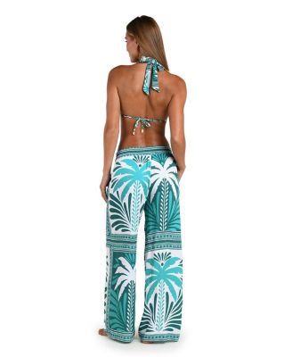 Patchwork Palms Beach Pant