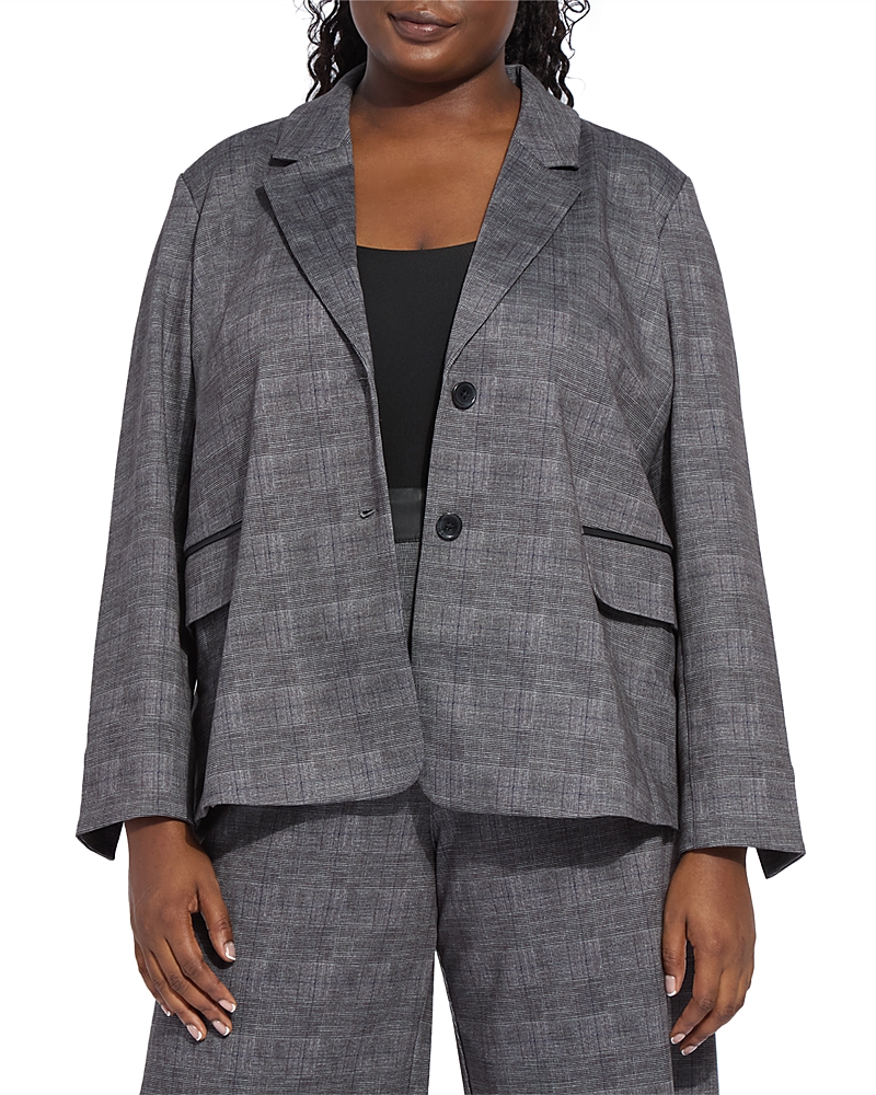 Lyssé Plus Everest Ponte Blazer In Gray